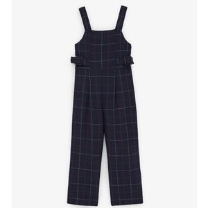 Zara Plaid Buckled Overalls